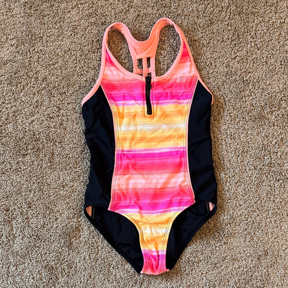 Colorful Striped Kids Swimwear